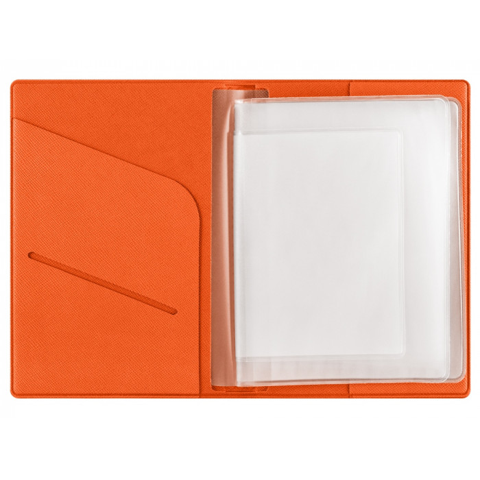 Классическая обложка для автодокументов Favor, оранжевая