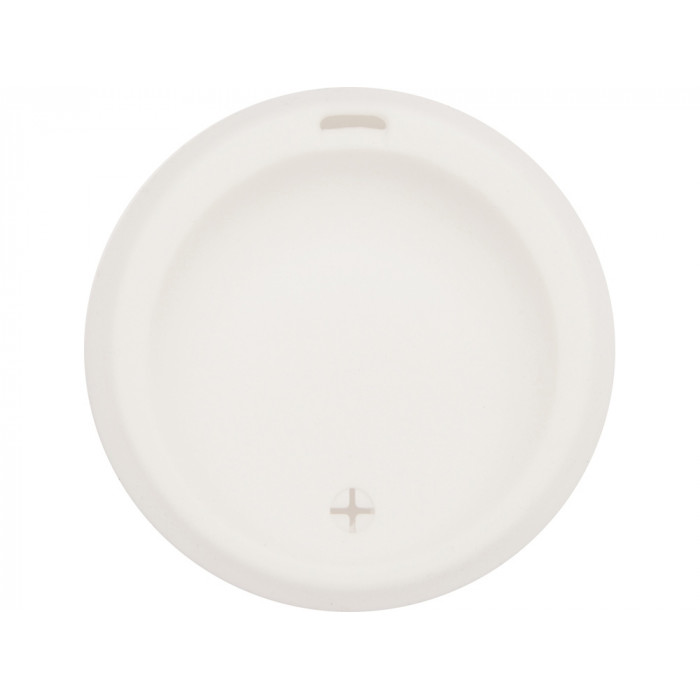 Стеклянный стакан Monday с силиконовой крышкой и манжетой, 350мл, белый