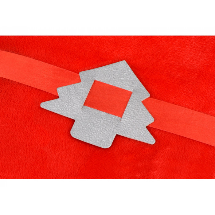 Новогодняя бирка для пледов Елочка, серебристый