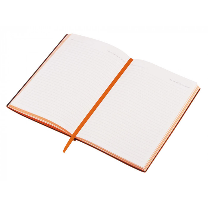 Бизнес-блокнот C1 софт-тач, гибкая обложка, 128 листов, оранжевый