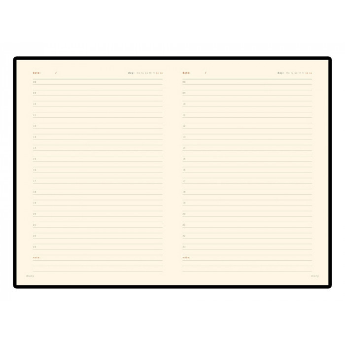 Ежедневник А5 недатированный Prestige, темно-коричневый