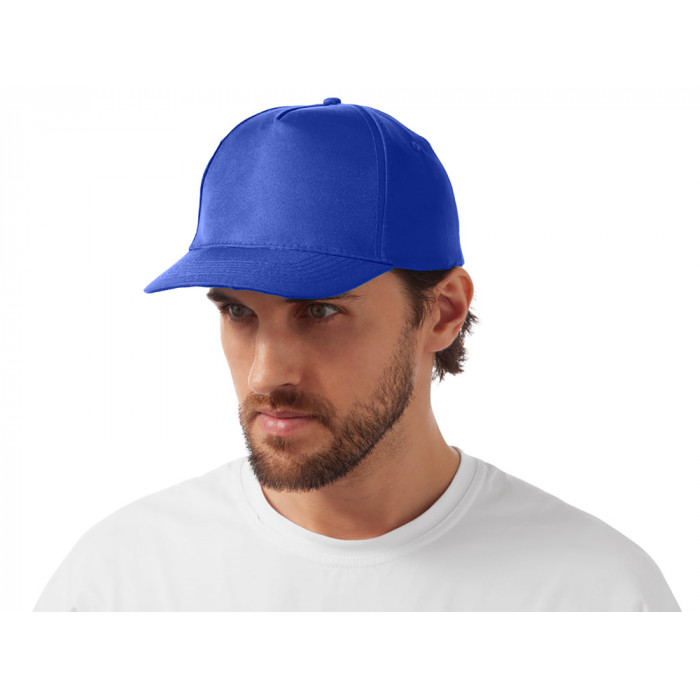 Бейсболка Poly 5-ти панельная 120 гр, кл.синий