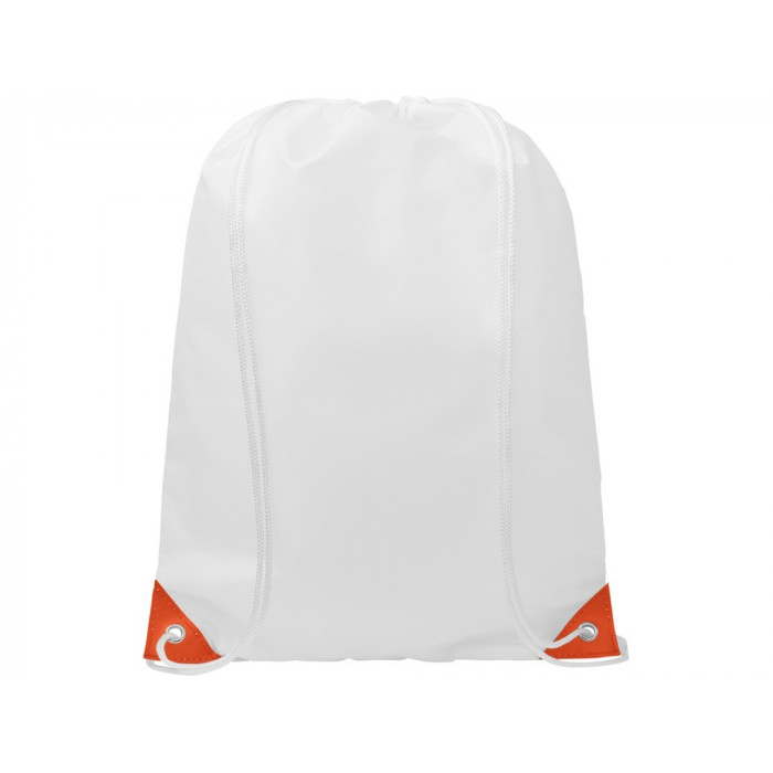 Рюкзак со шнурком Oriole, имеет цветные края, оранжевый