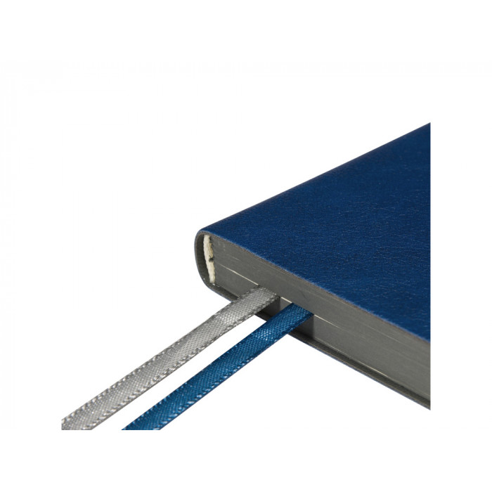 Ежедневник недатированный А5 Boston, синий (серый обрез)