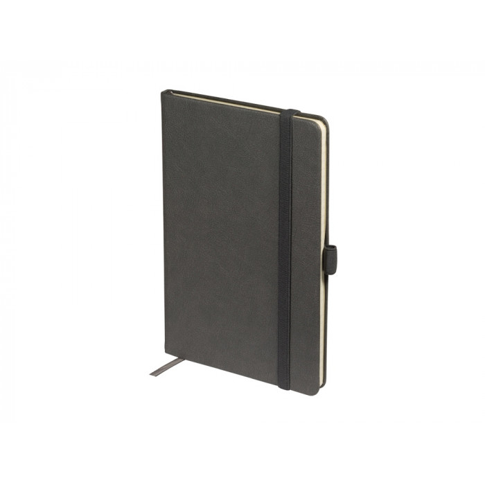 Блокнот А5  City на резинке, серый