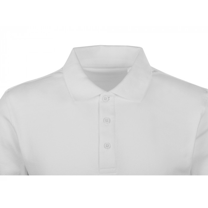 Поло с эластаном Chicago, 200гр пике, белый