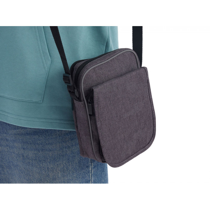 Сумка Camo со светоотражающим дизайном на плечо, серый