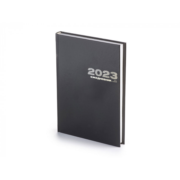 Ежедневник А5 датированный Бумвинил 2025, черный