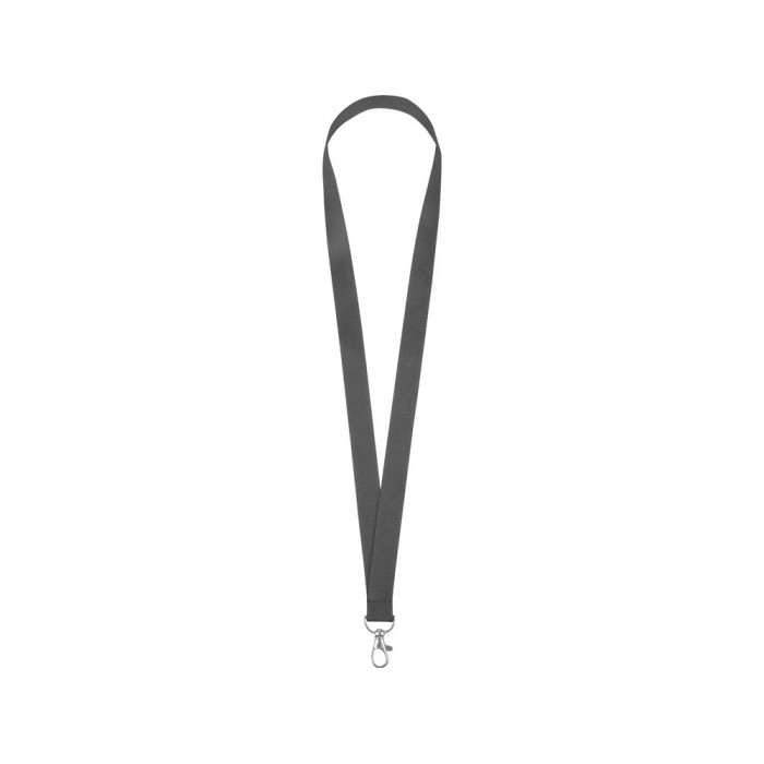 Ланьярд с карабином, серый
