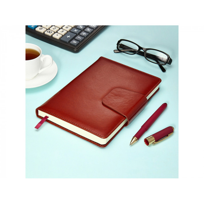 Ежедневник А5 недатированный Prestige, темно-коричневый