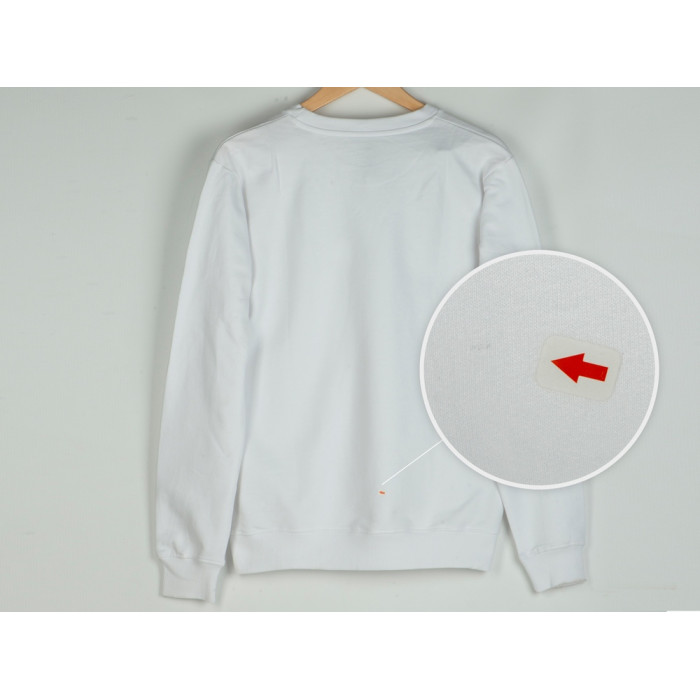 Свитшот Motion унисекс с начесом, белый