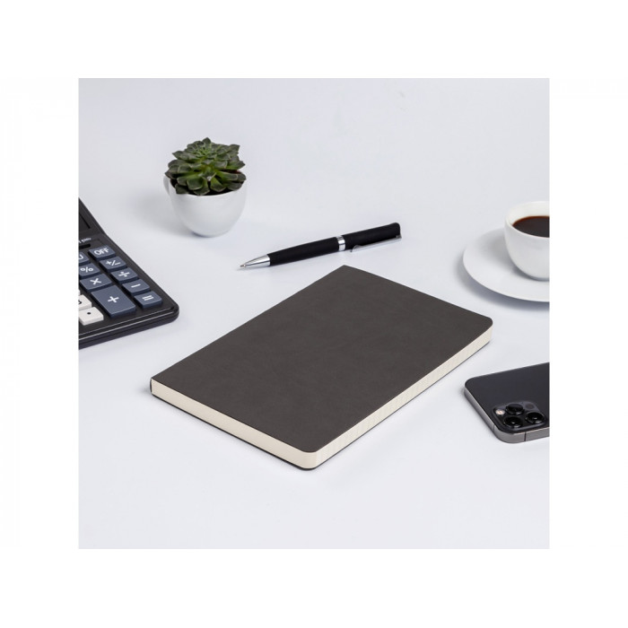 Ежедневник А5 недатированный Megapolis Velvet Flex, серый