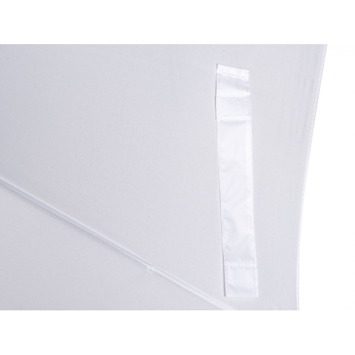 Зонт-трость Reviver с куполом из переработанного пластика, белый