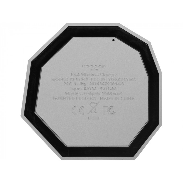 Док-станция Geo Dock с быстрой беспроводной зарядкой, серебристый с синей подсветкой. XOOPAR