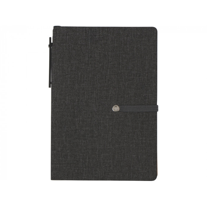 Блокнот А6 Write and stick с ручкой и набором стикеров, черный