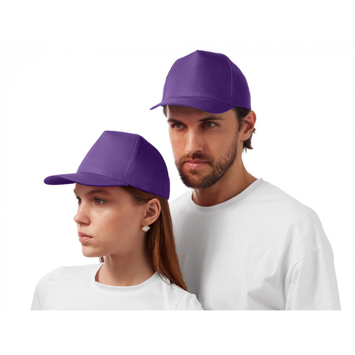 Бейсболка Poly 5-ти панельная 120гр, фиолетовый