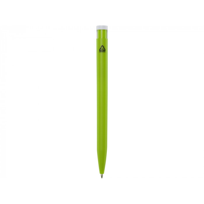 Шариковая ручка Unix из переработанной пластмассы, черные чернила - Зеленое яблоко
