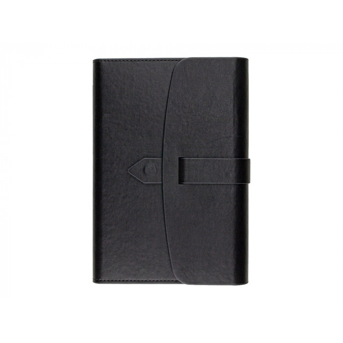 Ежедневник недатированный А5 Senate с магнитным клапаном, черный