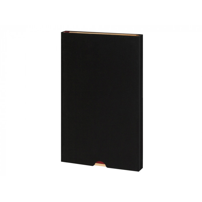 Ежедневник недатированный A5 Chelsea, черный (золотистый кант и срез)