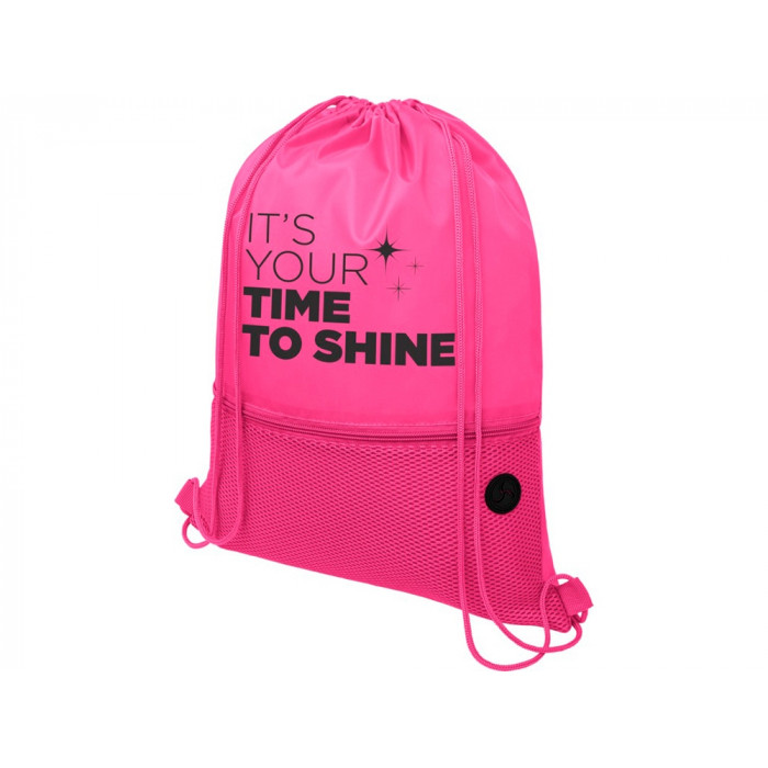 Сетчатый рюкзак со шнурком Oriole, фуксия