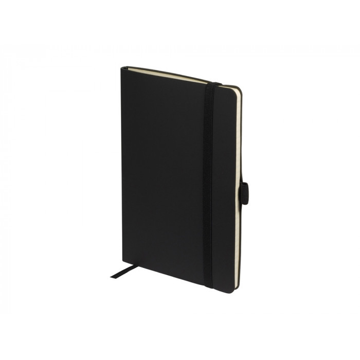 Блокнот А5  City Flex на резинке, черный