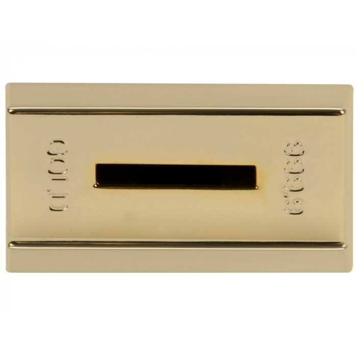 Копилка Слиток золота, золотистый