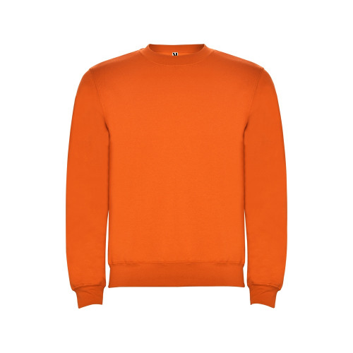 Свитшот с начесом Clasica унисекс, оранжевый