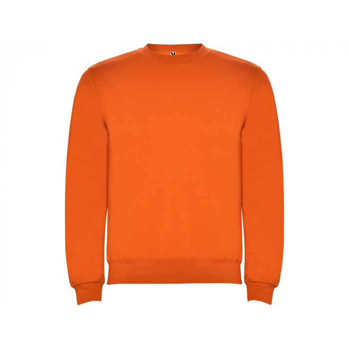 Свитшот с начесом Clasica унисекс, оранжевый