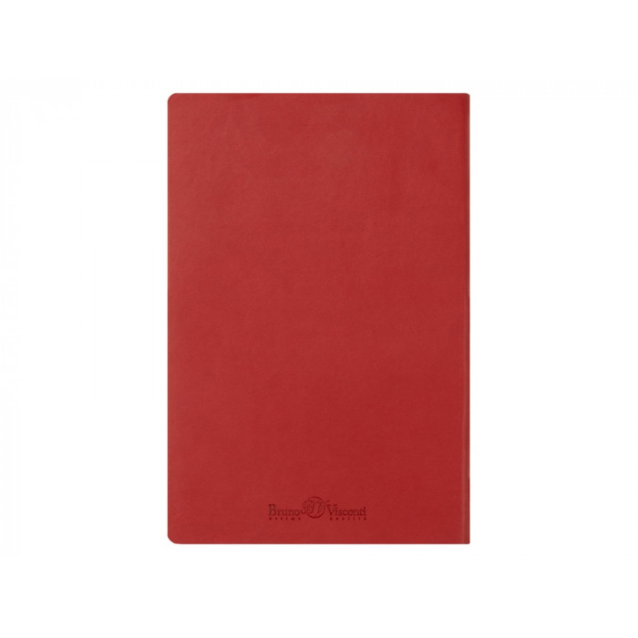 Ежедневник А5 недатированный Megapolis Velvet Flex, красный