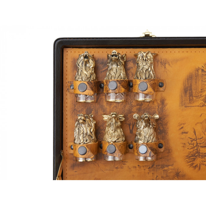 Подарочный набор Королевская охота, коричневый