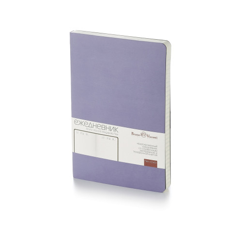 Ежедневник А5 недатированный Megapolis Velvet Flex, сиреневый