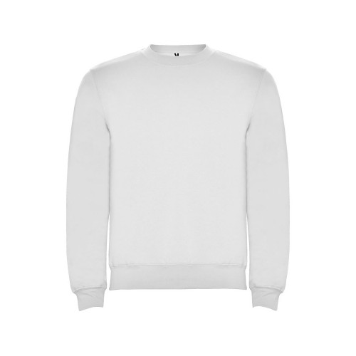 Свитшот с начесом Clasica унисекс, белый