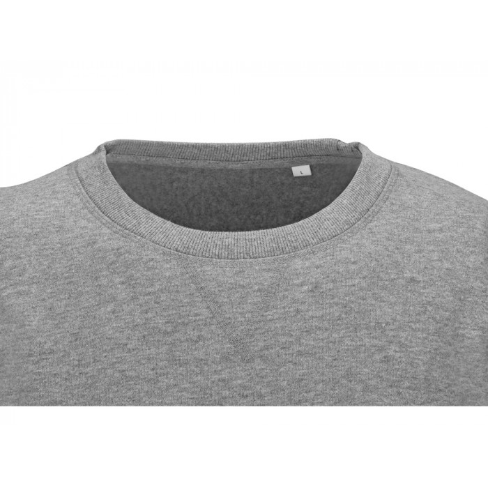 Свитшот оверсайз Lisbon унисекс, серый меланж