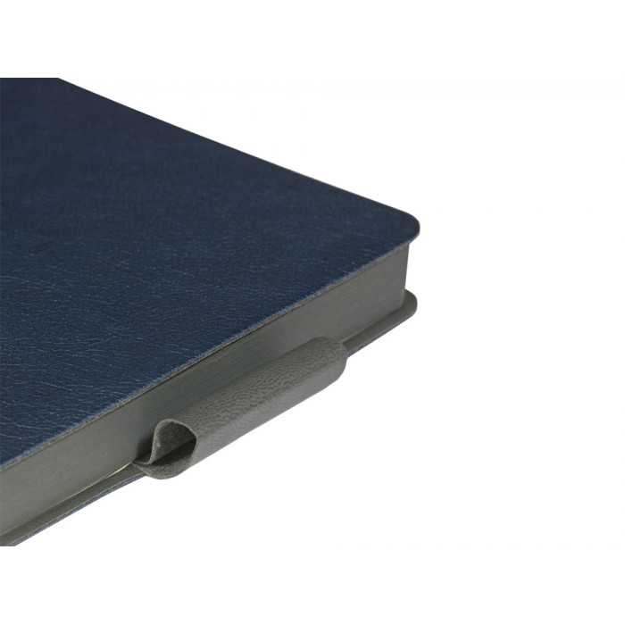 Ежедневник недатированный А5 Boston, темно-синий (серый обрез)