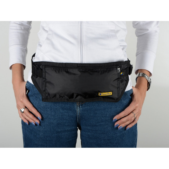 Сумка-кошелек на пояс Travel Blue Money Belt RFID, черный