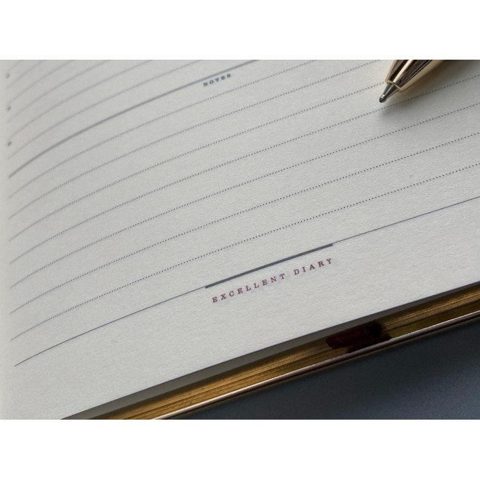 Ежедневник недатированный A5 Chelsea, черный (золотистый кант и срез)