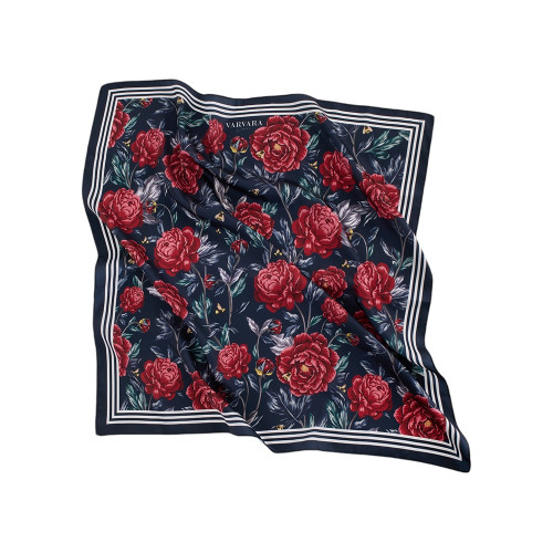 Платок Русские сезоны темно-синий. Varvara