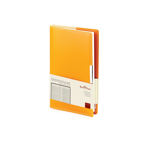Еженедельник недатированный А6 Metropol, оранжевый (Р)