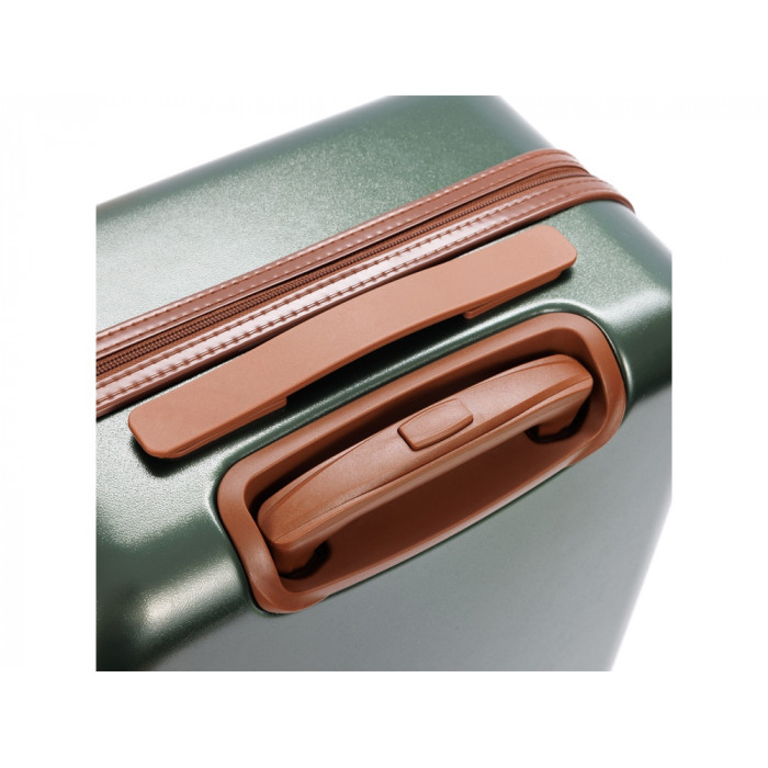 Чемодан BUGATTI Amelia, зеленый, поликарбонат / АБС-пластик, 32х22х53 см, 30 л