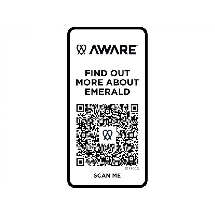 Emerald поло унисекс с коротким рукавом из переработанных материалов Aware™. - Черный