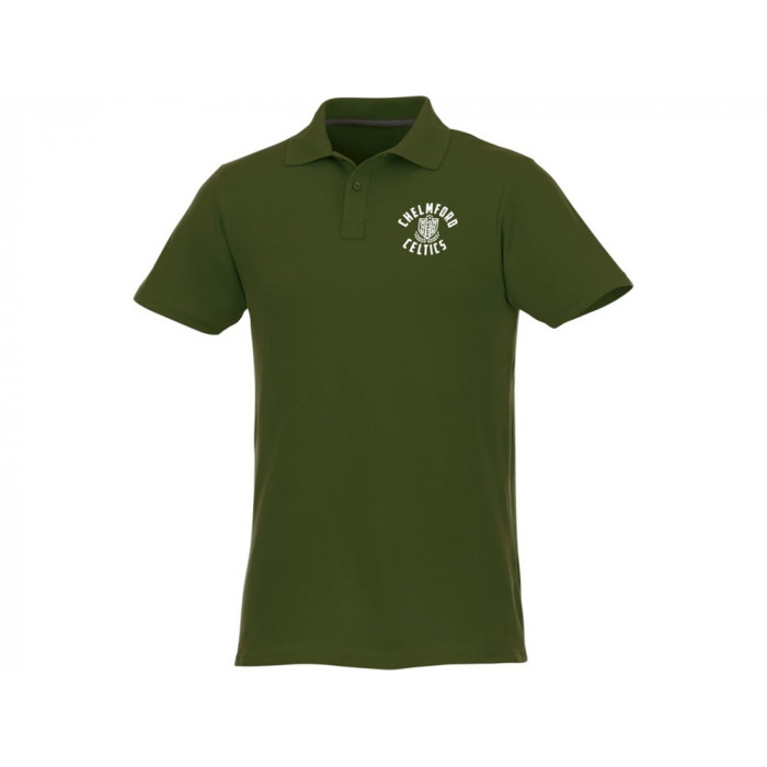 Мужское поло Helios с коротким рукавом, зеленый армейский