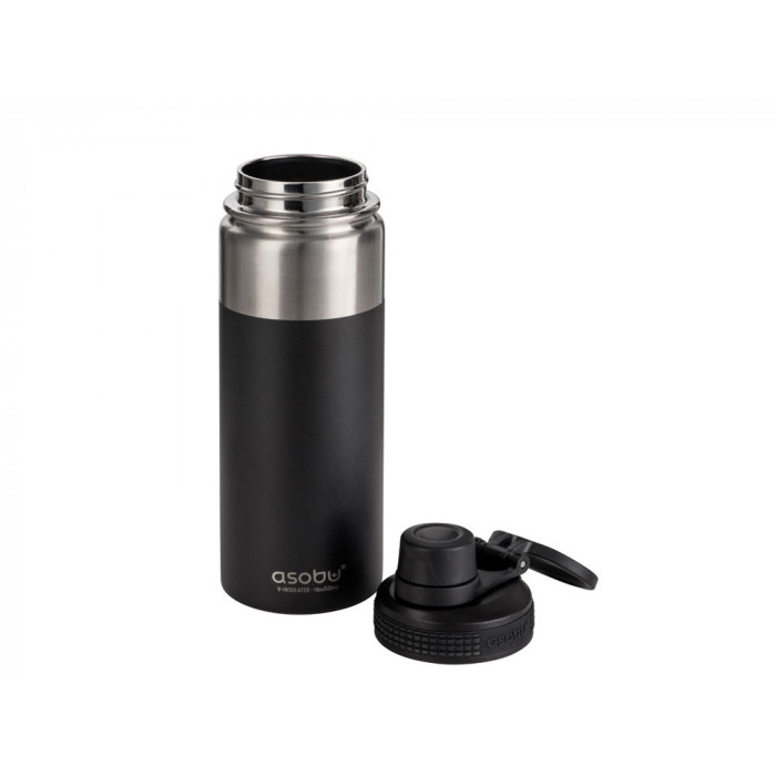 Вакуумная термобутылка ALPINE FLASK, 530 мл, черный