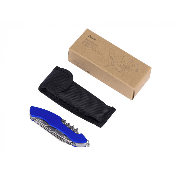 Мультитул-складной нож Demi 11-в-1, серебристый/черный