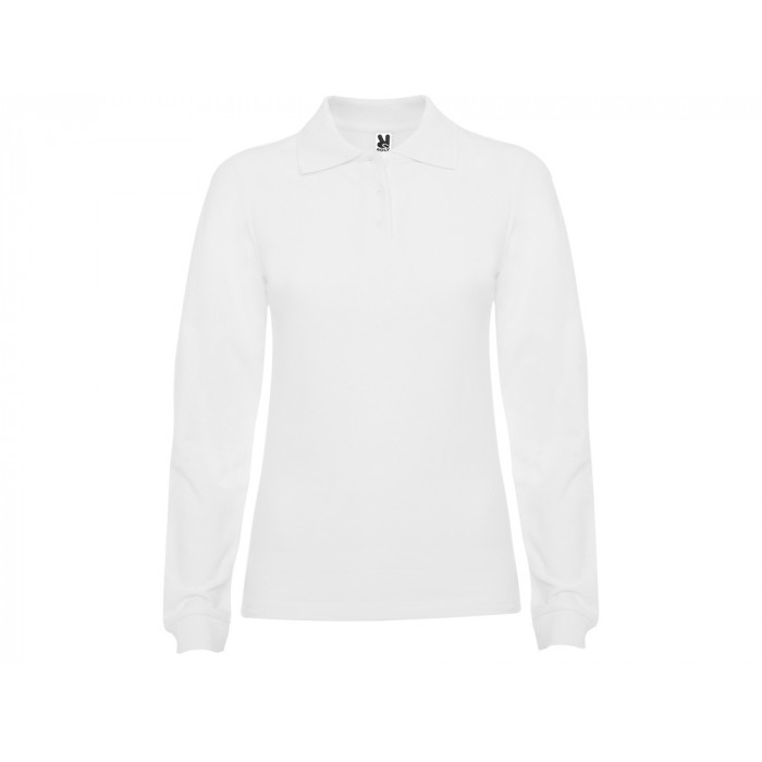 Рубашка поло Estrella женская с длинным рукавом, белый