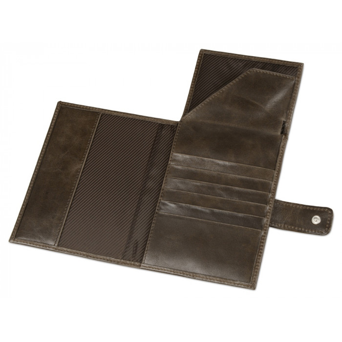Бумажник путешественника Druid с отделением для паспорта, коричневый