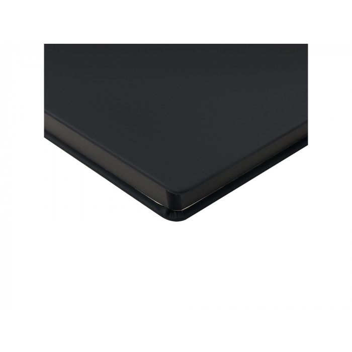 Ежедневник А5 Megapolis Color soft-touch, черный