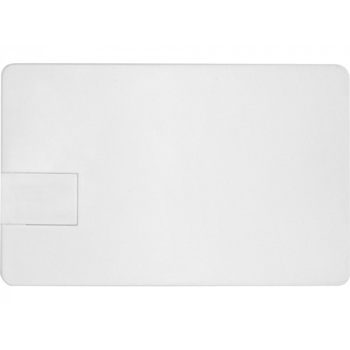 Флеш-карта USB 2.0 16 Gb в виде пластиковой карты Card, белый
