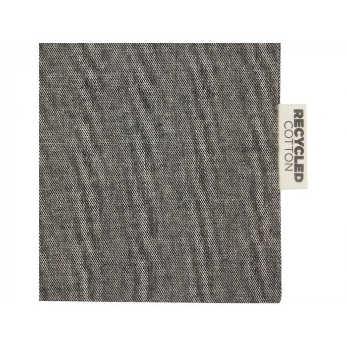 Большая подарочная сумка Pheebs объемом 4 л из хлопка плотностью 150 г/м2, черный