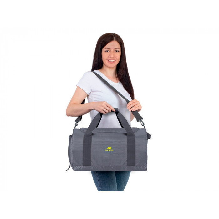 RIVACASE 5542 grey Лёгкая складная дорожная сумка, 30л /12