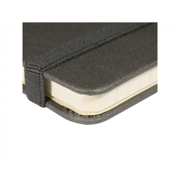 Блокнот А5  City на резинке, серый